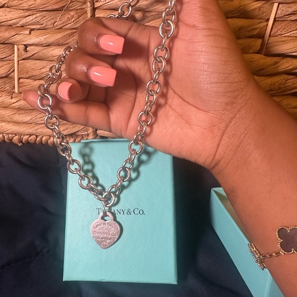 Tiffany Silver Chunky Chain Necklace